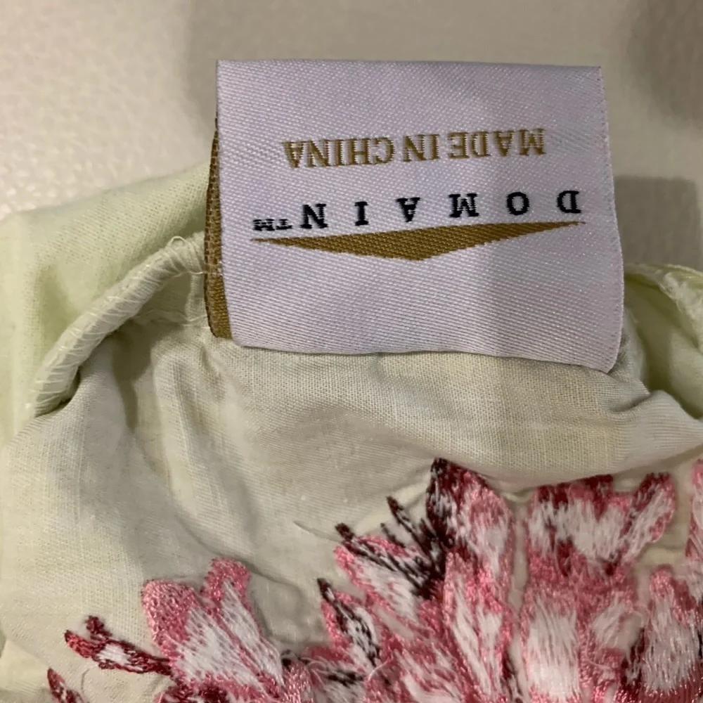 Floral Accent Pillows - Green and Pink